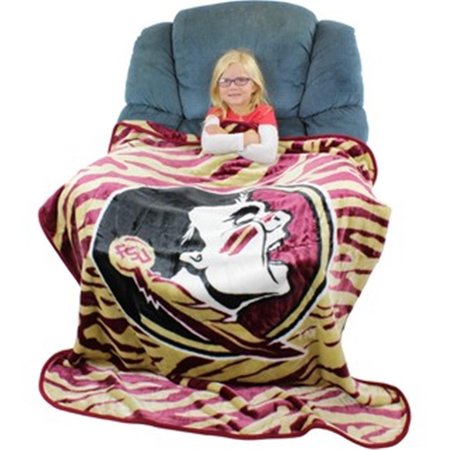 COLLEGE COVERS Collegecovers FSUTHSM Florida State Seminoles Raschel Throw Blanket - 50 x 60 FSUTHSM